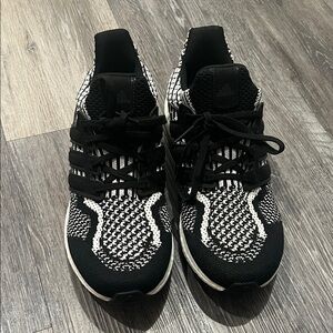 Adidas Black and White Ultraboost 1 sneakers, women’s 9